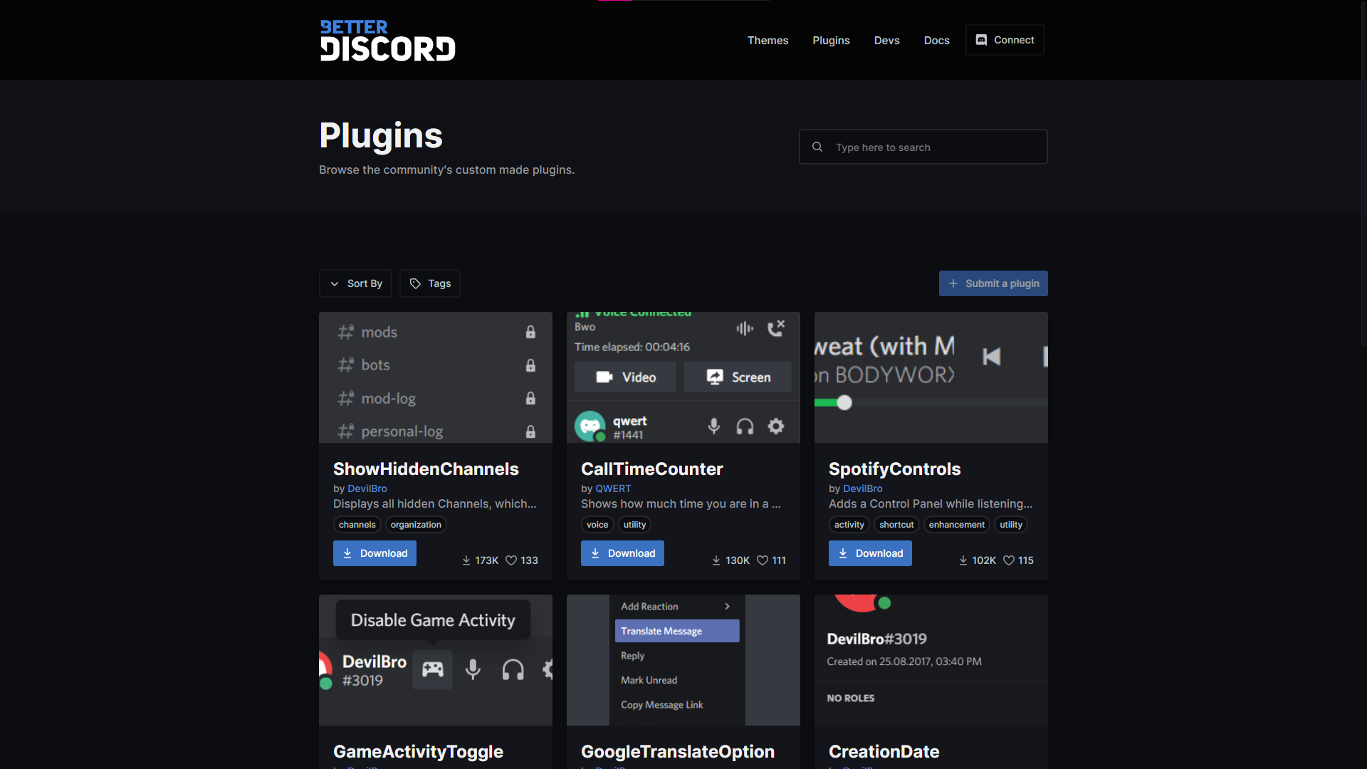 Better Discord Plugin Website
